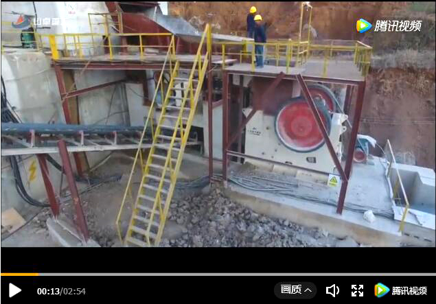 高清航拍視頻：碎石生產線工作現場